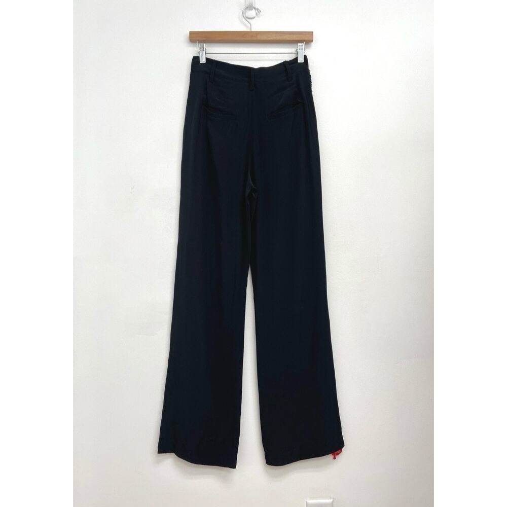 NWT Figue Hadley Embellished Beaded Pleated Drapey Straight Leg Trousers Size 2 - Picture 4 of 15